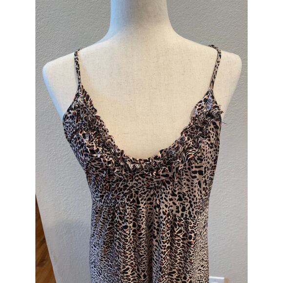 Cheetah Print Maxi Dress by AMBRIELLE Sz Med - Picture 2 of 4